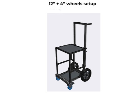 CONCART Rack On Tire Carrello per fonici, 2 versioni