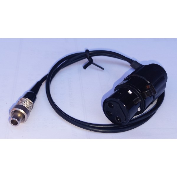 NAGRIT Adapter cable from Low Profile XLR-3F to Lemo 3pin, for Zaxcom