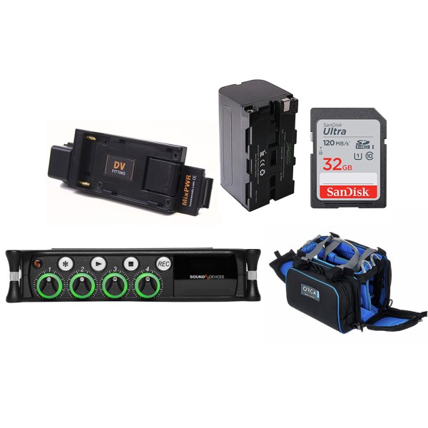 Sound Devices Bundle  MixPre-6 II con ORCA OR-280 e alimentazione